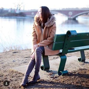 Sandro Camel Coat
